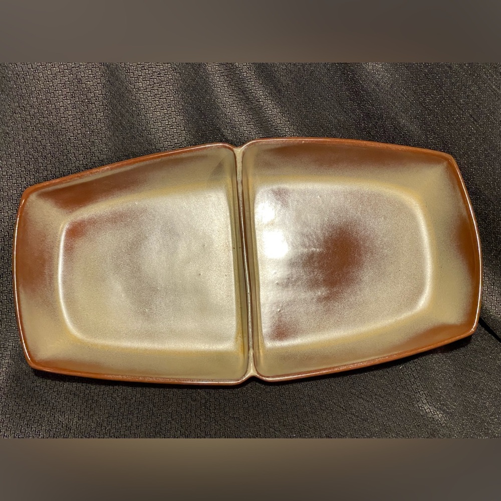 Frankoma pottery, 5 quart divided dish.